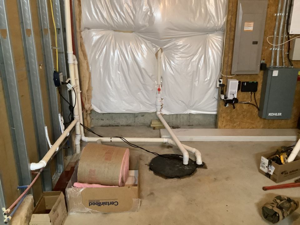 Install a new sewage ejector pump. PlumbPro Services. Dresher plumber. 