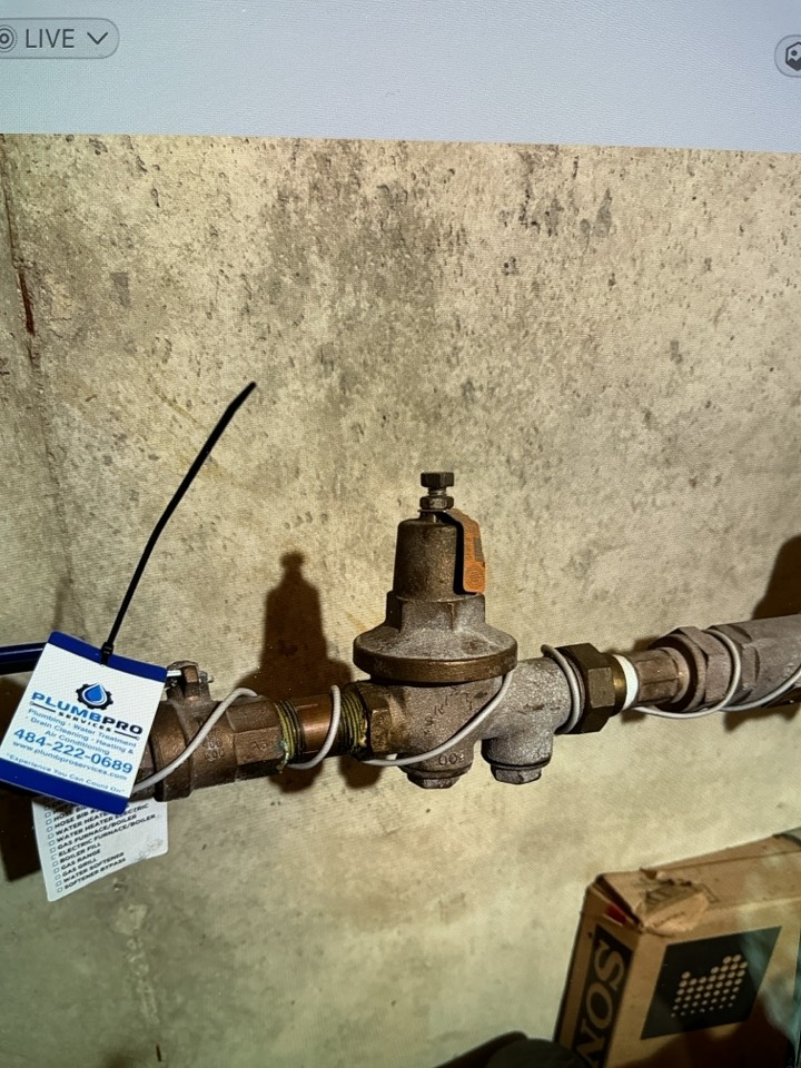 Pressure reducing valve, toilet rebuild, new valves with full plumbing inspection at PlumbPRO services in north wales