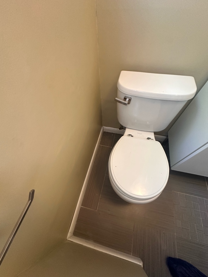 Reset toilet in Ambler PA. Plumbing. Plumber.