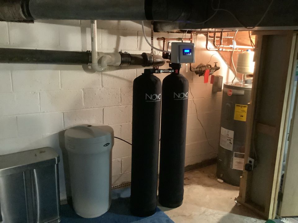 Successfully completed an inside sewer repair with a new water heater, softener , carbon tank and drain cleaning.  PlumbPro Services. Fort Washington plumber. 
