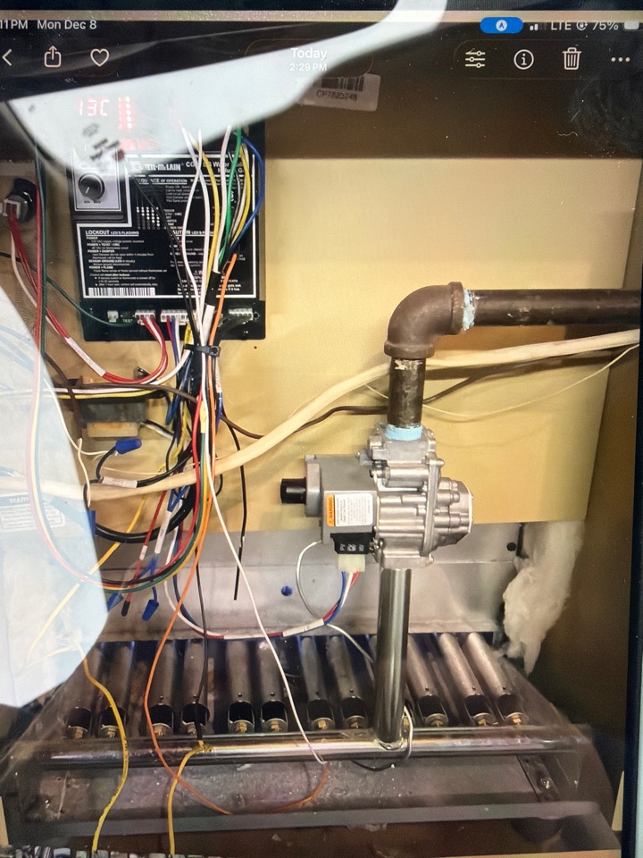 Boiler repair on Weil McLain boiler. PlumbPRO services plumbing / heating / air conditioning 