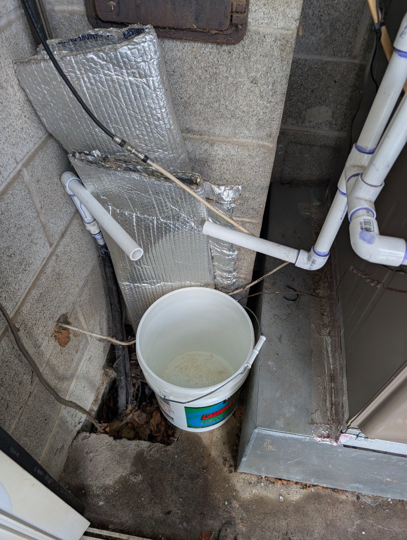 
fix condensate drain line on heating system. PlumbPRO Services. Ambler, PA. 