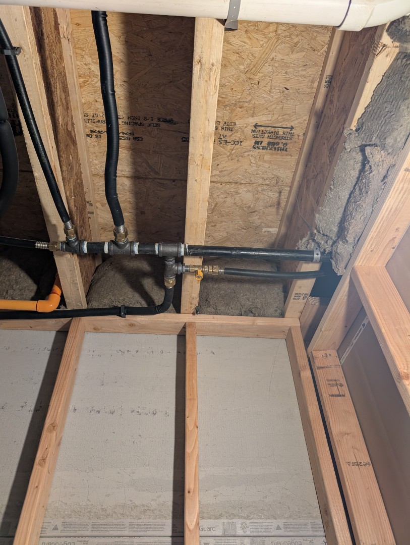 
gas line repair. fix gas line. new gas line branch connection. PlumbPRO Services. King Of Prussia, PA. 