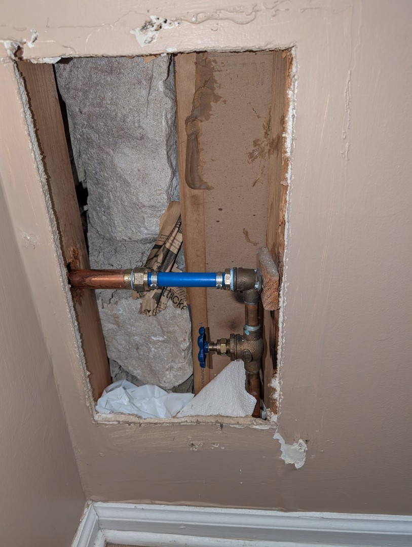 
frost free hose bib replacement. new hose bib. PlumbPRO Services. Collegeville, PA. 