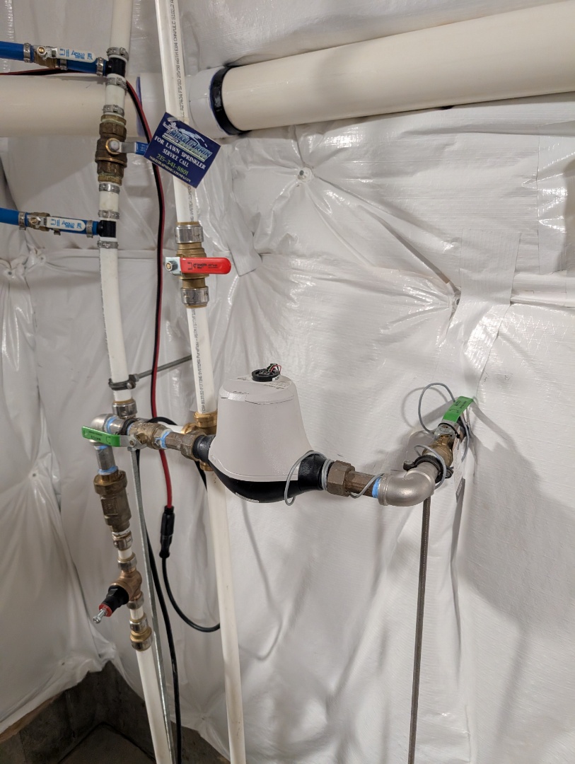 
water meter deduct for irrigation system. PlumbPro Services. North Wales, PA. 