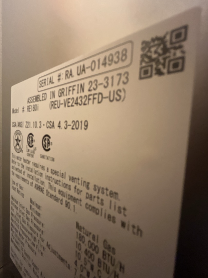 Preformed promo tankless flush 
Manufacture date 2019
