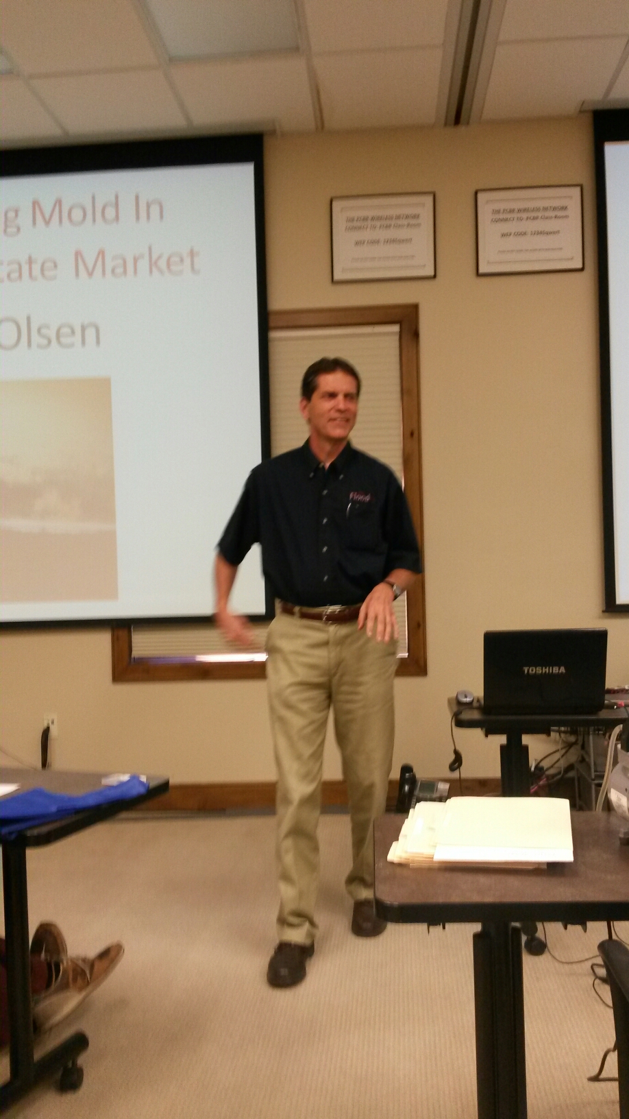 Teaching classes on water damage and mold damage