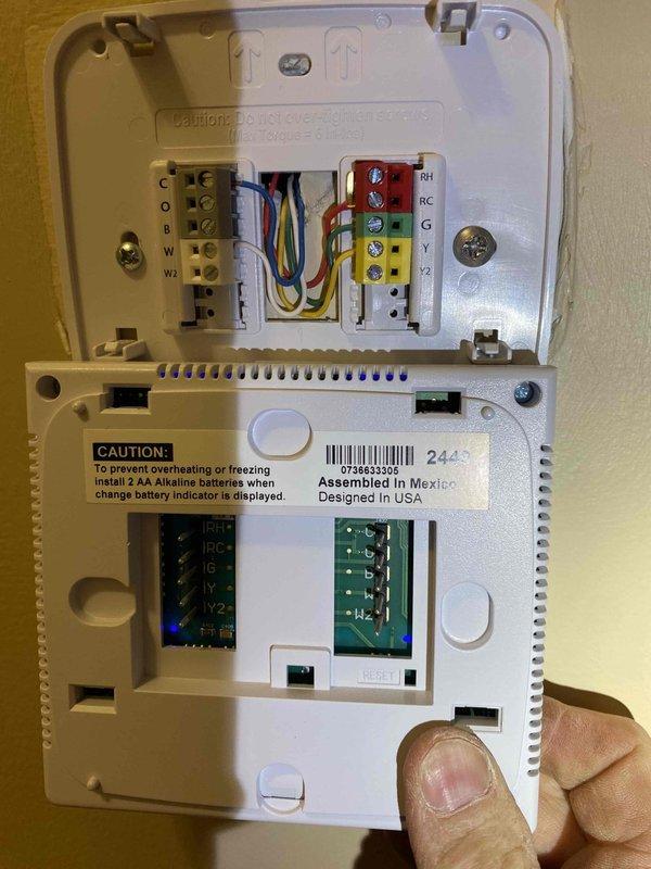 Completed installation of a new gas furnace in mobile home, replacing existing 90% unit. Connected and verified proper thermostat wiring to ensure system functionality. Service included reclaiming refrigerant from AC system and reinstallation to maintain complete HVAC operation.