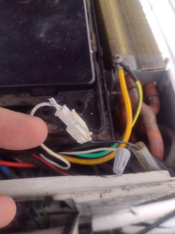 Responded to service call for ductless mini-split system that had previously frozen up. Upon arrival, confirmed unit had thawed out completely and proceeded with electrical connector inspection and reconnection work on the indoor air handler. Verified all wiring connections were secure, including ground wire and multi-pin connector assembly within the unit's electrical compartment. Recharged refrigerant system to manufacturer specifications and performed operational testing to ensure proper function. Unit operating normally at time of departure.