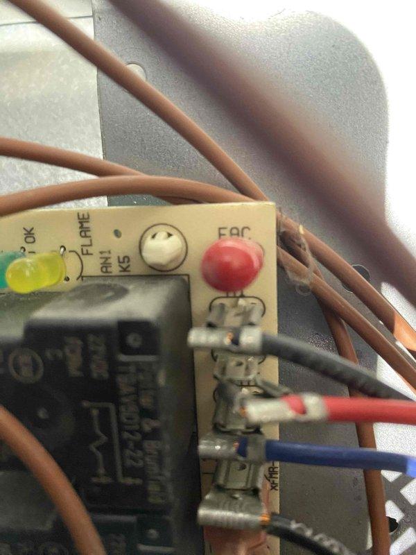 Responded to warranty callback on AC unit installed four days prior with reported icing condition upon first use. Inspected control board wiring and connections, verified proper electrical operation of relay and EAC components. Performed refrigerant system diagnostics using manifold gauges, recording pressures and temperatures to evaluate system performance and identify cause of freeze-up condition.