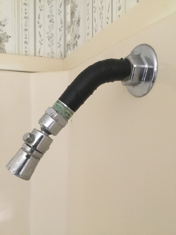 Replace shower arm in wall