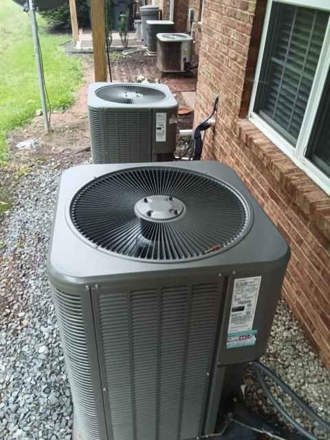 Preformed an AC Tune UP on 2,8 year old units ensured with our VIP Program. Preformed an AC Tune UP on 2,8 year old units ensured with our VIP Program.