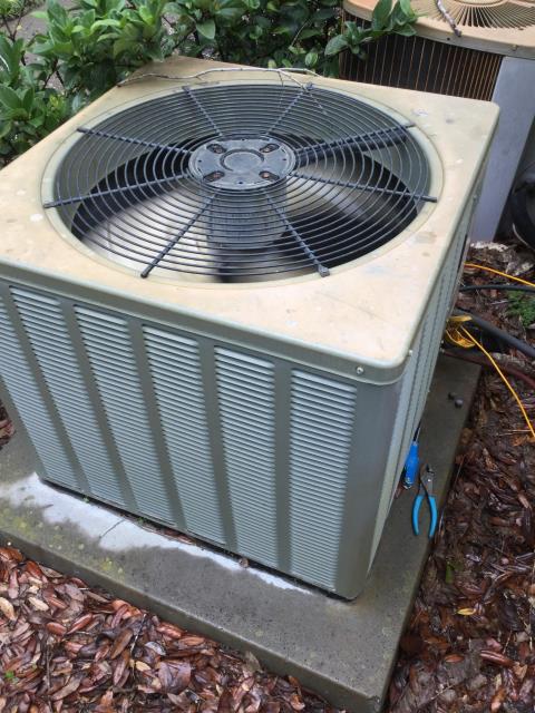 Perform diagnostic and evaluation of System operation and present Customer with multiple options for Maintenance, Repair, or Replacement of System. Added two pounds of refrigerant. Vacuumed down drain line