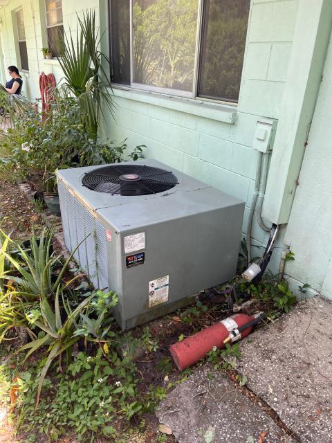 Completed,
Replaced bad condenser fan motor, system checked good and draining properly.