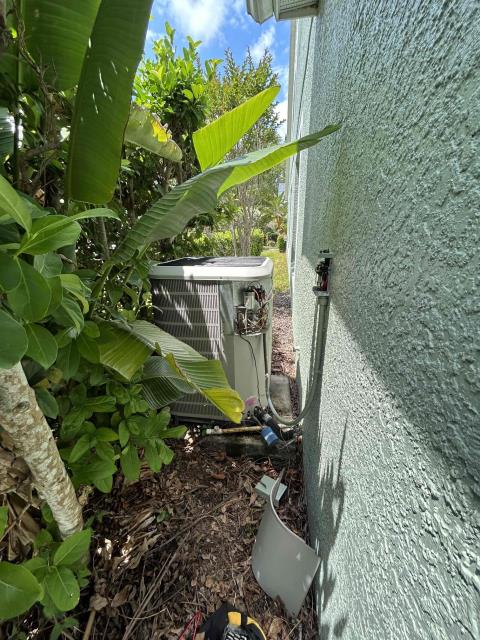 Customers breaker kept flipping on the condenser. Discovered that the condenser was grounded. Customer selected a new system. Customer need to finance the rest. 