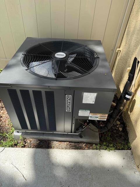 Customer had us out because he had a blank thermostat and the system wasn’t keeping up. Upon investigation, Troy found that the clogged drain line was the cause for the disruption and service. After unclogging the drain line, the system acted normal and was maintaining regular temperatures.