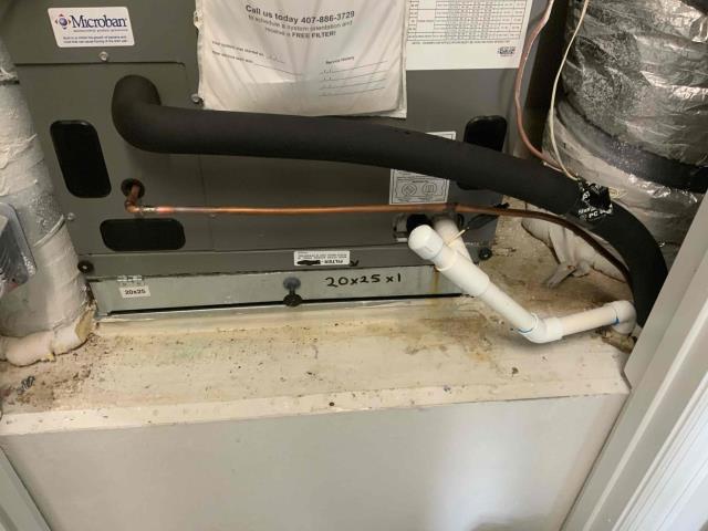 Upon arrival found unit low on refrigerant.
Leak search and found a minor leak in evaporator coil. (Video included)
As off right now the unit is cooling but as the ambient temperature rises outside you will lose cooling efficiency as the temperature of refrigerant increases. 
Evaporator coil needs to be replaced  Upon arrival found unit low on refrigerant.
Leak search and found a minor leak in evaporator coil. (Video included)
As off right now the unit is cooling but as the ambient temperature rises outside you will lose cooling efficiency as the temperature of refrigerant increases. 
Evaporator coil needs to be replaced