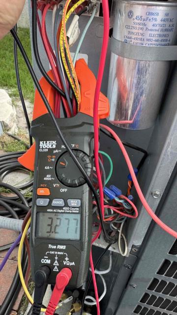 Riverview, FL - Upon arrival system was not cooling. Upon investigation i found a defective 45/5 capacitor. I informed customer and he agreed to replace it under parts warranty. I replaced the capacitor and kicked the system on. Let it run for 15 mins and checked the pressures. Pressures are low again. I informed customer and let him know we need to do a leak search I gave him a price for dye test or electronic leak detector. He wants to wait to see how the system is cooling now with the new capacitor. I’m almost positive we will be returning here next week. Customer paid $173 with card for 45/5 capacitor. Riverview, FL - Upon arrival system was not cooling. Upon investigation i found a defective 45/5 capacitor. I informed customer and he agreed to replace it under parts warranty. I replaced the capacitor and kicked the system on. Let it run for 15 mins and checked the pressures. Pressures are low again. I informed customer and let him know we need to do a leak search I gave him a price for dye test or electronic leak detector. He wants to wait to see how the system is cooling now with the new capacitor. I’m almost positive we will be returning here next week. Customer paid $173 with card for 45/5 capacitor.