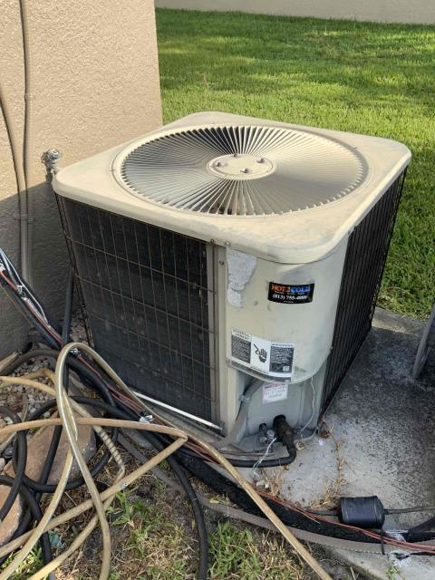 Riverview, FL - Upon arrival system was not cooling upstairs. I inspected ahu and did not see anything unusual in the air handler. I inspected condenser unit and found a defective capacitor. I recommended for customer to replace it and he agreed. I replaced the 55/5 capacitor under no warranty. Customer paid $287 and $205 for emergency call. Customer paid $492 total with check #746 Riverview, FL - Upon arrival system was not cooling upstairs. I inspected ahu and did not see anything unusual in the air handler. I inspected condenser unit and found a defective capacitor. I recommended for customer to replace it and he agreed. I replaced the 55/5 capacitor under no warranty. Customer paid $287 and $205 for emergency call. Customer paid $492 total with check #746