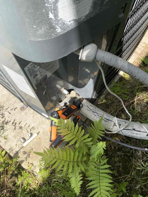 Riverview, FL - Upon arrival system was not cooling efficiently. I inspected unit and found system low on Freon. Customer does not want to proceed with leak search. He just wanted to add refrigerant for today. I went ahead and added 3 pounds of 410a and system is running and cooling great. Customer paid $450 for 3 pounds of 410 with card. Riverview, FL - Upon arrival system was not cooling efficiently. I inspected unit and found system low on Freon. Customer does not want to proceed with leak search. He just wanted to add refrigerant for today. I went ahead and added 3 pounds of 410a and system is running and cooling great. Customer paid $450 for 3 pounds of 410 with card.