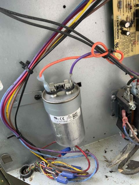 I was called to a home to inspect a system that was not cooling. Upon arrival, I found that the system had no 240v going to the outside unit. I inspected the outside unit and found a defective capacitor. I replaced the capacitor and turned on the breaker, but the system still did not have 240v. I inspected the compressor and found a defective compressor. The compressor was ready 170ohms. The customer was not available, so I had to wait for her to call me. I called the customer's neighbor to help me get in. We found that the customer's neighbor had the same issue and had already replaced the capacitor. We will need to contact the customer as soon as possible to give her the option of replacing the compressor. The capacitor is included with the compressor, but the customer will have to pay for the breaker.