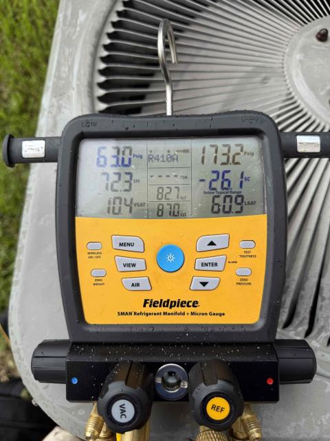 I was called to a customer's home to repair a malfunctioning compressor. Upon inspection, I found that the defrost board was malfunctioning, causing the compressor to not turn on. I tested the lugs on the board and found that they were receiving the correct voltage, but the board was not functioning properly. I also checked the pressure in the system and found that it was low, indicating a leak in the evaporator coil. I quoted the customer for a new defrost board, evaporator coil, and full system replacement, and collected half the deposit.