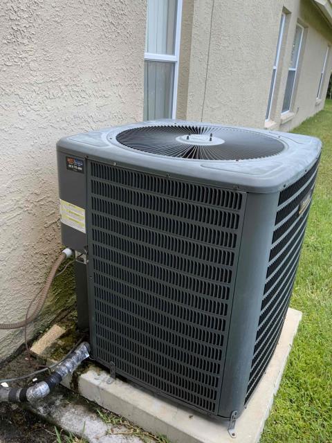 I arrived at the customer's home to perform a routine maintenance check on their air conditioning system. Upon arrival, I found that the system was running and cooling properly. The thermostat was set to 76 degrees, and the air conditioner was producing cool air. I checked the pressures and temperatures of the system and found that it was overcharged. I informed the customer of the issue and explained that it was likely due to a leak in the system. The customer agreed to have the system repaired, and we scheduled a return visit for Monday at 12:00 PM.

During the repair, I discovered that the system was not able to recover some of the refrigerant due to the rain. We decided to return to the supply house and pick up the necessary refrigerant when we returned on Monday. The customer paid a deposit of $174.50 for the repair of the tsat.