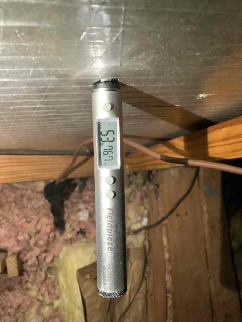I was dispatched to a customer's home to repair a broken air conditioning system. Upon arrival, I found that the system was not cooling. I performed a leak search and found dye in the evaporator coil. I also used my leak detector to confirm the leak. I informed the customer of the issue and explained that the evaporator coil needed to be replaced under warranty. The customer agreed to pay a deposit of $1095 and I scheduled a technician to come out to replace the coil. The technician arrived and replaced the coil, which resolved the issue. The customer paid the remaining balance of $1095 and I received payment via card.
