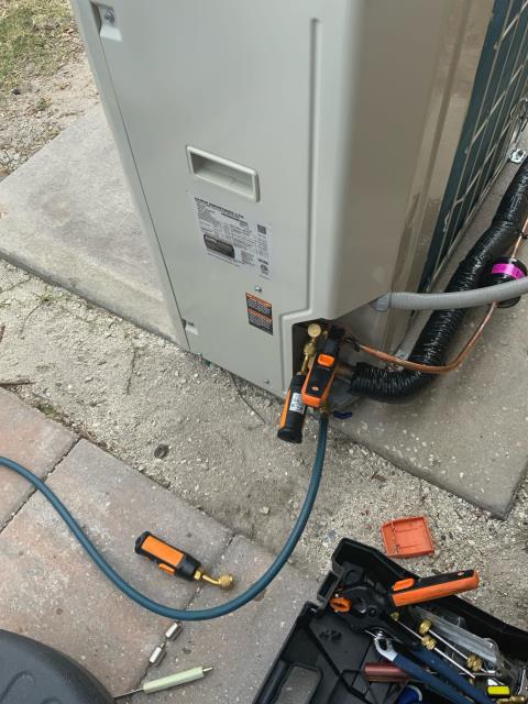 Upon arrival, I inspected the system and found that the supply was getting a temperature of 58 degrees. The static pressure was .3 inches of water column, and the return static pressure was .3 inches of water column. I also noticed that the customer had a 18x24 filter grill installed. Since I was not able to access the attic, I could not check the pressures in the system. I added refrigerant to the system and waited for 20 minutes to see if the system would cool down. However, the system continued to call for subcooling and superheating. I checked the pressures again and found that the system was still not cooling down. I added more refrigerant to the system and waited for another 20 minutes. The system continued to call for subcooling and superheating. I checked the pressures again and found that the system was still not cooling down. I decided to call the customer and explain the situation. I suggested that we check the refrigerant charge and see if there was a leak in the system. Th Upon arrival, I inspected the system and found that the supply was getting a temperature of 58 degrees. The static pressure was .3 inches of water column, and the return static pressure was .3 inches of water column. I also noticed that the customer had a 18x24 filter grill installed. Since I was not able to access the attic, I could not check the pressures in the system. I added refrigerant to the system and waited for 20 minutes to see if the system would cool down. However, the system continued to call for subcooling and superheating. I checked the pressures again and found that the system was still not cooling down. I added more refrigerant to the system and waited for another 20 minutes. The system continued to call for subcooling and superheating. I checked the pressures again and found that the system was still not cooling down. I decided to call the customer and explain the situation. I suggested that we check the refrigerant charge and see if there was a leak in the system. Th