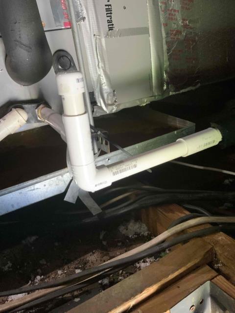 I arrived at the customer's home to find a cooling unit with water inside the secondary pan. I discovered that the clean-out cap was filled with water, indicating a drain treatment was necessary. I informed the customer of the situation and performed the drain treatment. I also noticed a double trap, one at the air handler unit and one outside. I cleared the trap at the air handler unit but left the one outside, as it could cause drainage issues. The double trap was clogged, and it took longer than expected to clear it. The evaporator coil and blower needed to be pulled and cleaned, and the system required a thorough maintenance. I cleaned the drain pan thoroughly, and the system was now draining properly with a steady stream of water. The customer paid $189 using a credit card. He agreed to schedule a maintenance appointment for the pull and clean of the blower and evaporator coil in a couple of weeks. I arrived at the customer's home to find a cooling unit with water inside the secondary pan. I discovered that the clean-out cap was filled with water, indicating a drain treatment was necessary. I informed the customer of the situation and performed the drain treatment. I also noticed a double trap, one at the air handler unit and one outside. I cleared the trap at the air handler unit but left the one outside, as it could cause drainage issues. The double trap was clogged, and it took longer than expected to clear it. The evaporator coil and blower needed to be pulled and cleaned, and the system required a thorough maintenance. I cleaned the drain pan thoroughly, and the system was now draining properly with a steady stream of water. The customer paid $189 using a credit card. He agreed to schedule a maintenance appointment for the pull and clean of the blower and evaporator coil in a couple of weeks.