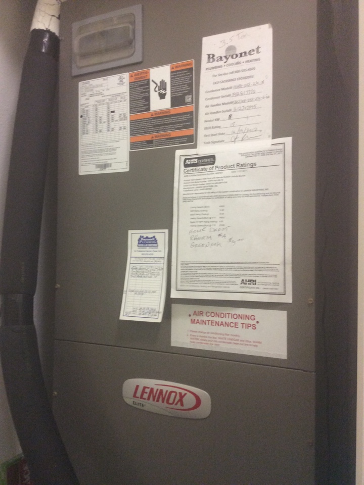 Repaired Lennox air conditioner 