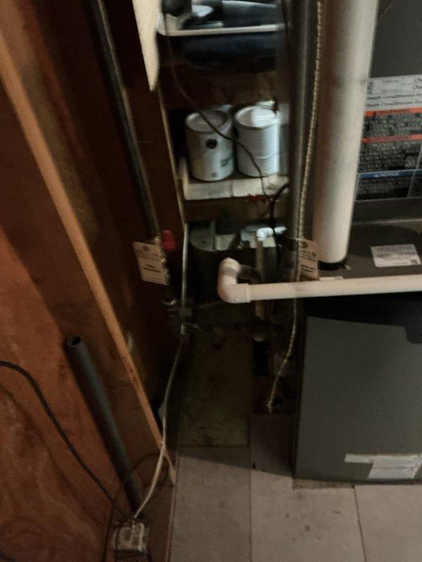 Successfully installed a Lennox EL297UH090 furnace with a 1620 media air cleaner in the client's utility space. System was properly connected to the existing condensate drainage and electrical systems, with all components secured and operational per manufacturer specifications.