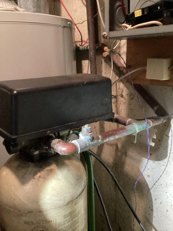 Responded to emergency water leak call where customer experienced 6-8 inches of basement flooding. Upon arrival, water had been drained and main supply was shut off. Inspection revealed oxidation and moisture damage to copper supply lines in the utility area. Replaced damaged section of copper piping and installed new shutoff valve to prevent future leakage. Tested system for proper operation after repairs were completed.