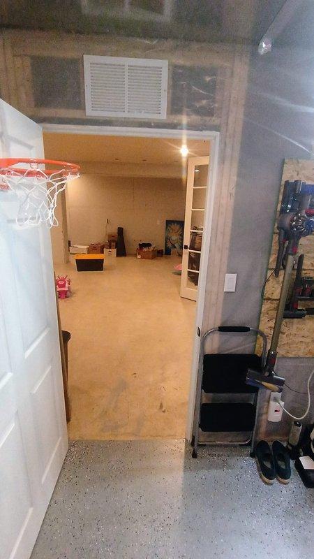 Conducted site assessment for potential installation of under-sink reverse osmosis water filtration system in customer's kitchen. Evaluated existing plumbing configuration and available space to determine optimal placement. Photos taken of access areas and mechanical room to document current setup for proper system specification.