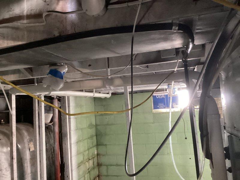Successfully installed a Lennox ML196UH045XE36BK furnace with 1610 media air cleaner and T4 thermostat in basement utility room. Completed gas line installation from house penetration to furnace and installed new 2" PVC venting system, ensuring proper connections to existing ductwork.