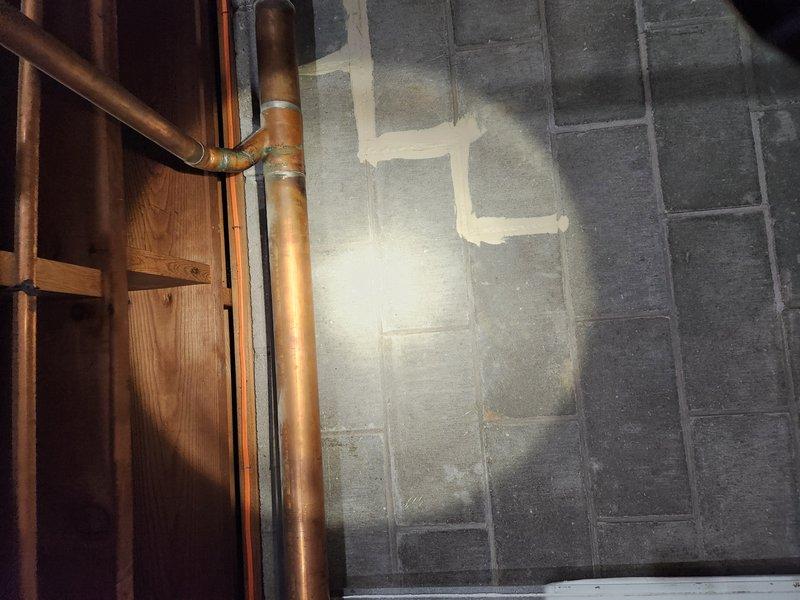 Responded to service call for a clogged drain in the home. Upon inspection of the basement plumbing infrastructure, identified blockage in the copper drainage system where it connects to the main waste line. Successfully cleared the obstruction and verified proper drainage function through the existing plumbing configuration.