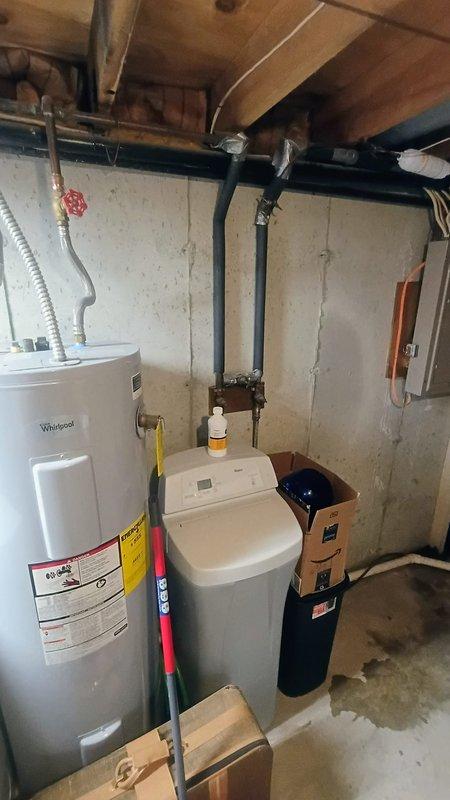 Inspected basement sump pump system to diagnose operational issues with Basement Watchdog brand pump. Determined that while the battery backup was functioning properly, the primary pump had a malfunctioning float switch preventing normal operation. Replaced defective float switch and verified complete system functionality to ensure proper drainage before upcoming precipitation events.