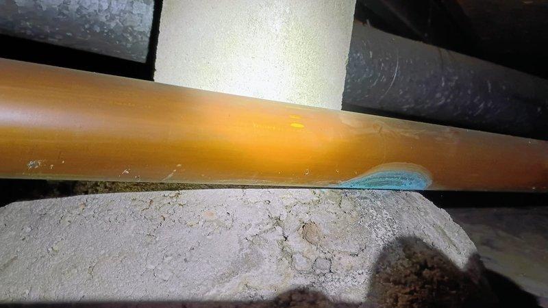 Responded to a service call back regarding no water flow to the home after customer restored water supply per previous instructions. Upon inspection, identified issue with copper supply lines and orange PVC pipe in the basement/crawlspace area. Repaired connection points at the brass fittings where flow was restricted and verified proper water pressure restoration throughout the home.