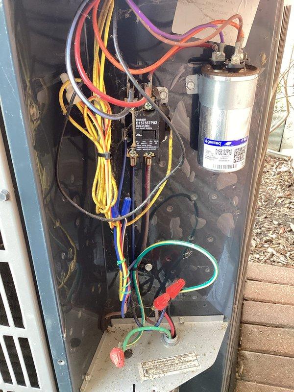 Completed planned maintenance service on residential air conditioning system. Performed comprehensive inspection of outdoor condenser unit, including electrical components, capacitor, contactor, and wiring connections. Installed 16x20x3 filter as part of routine maintenance protocol. All components found to be functioning within normal parameters with no immediate repairs required at time of service.