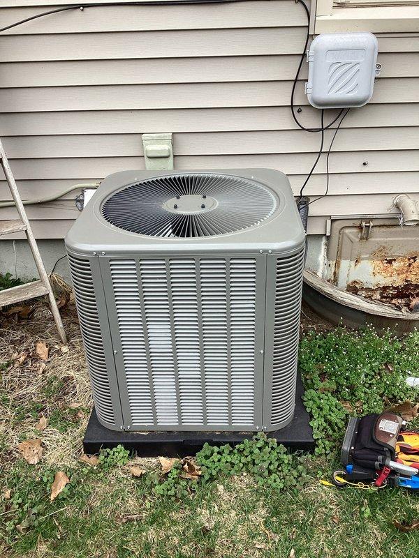 Completed routine planned maintenance on residential air conditioning system under HVAC membership agreement. Performed comprehensive inspection of outdoor condensing unit, including examination of electrical components, capacitors, contactor, and wiring connections. Verified proper operation of all system components and replaced 14x20x1 air filter as part of standard maintenance protocol.