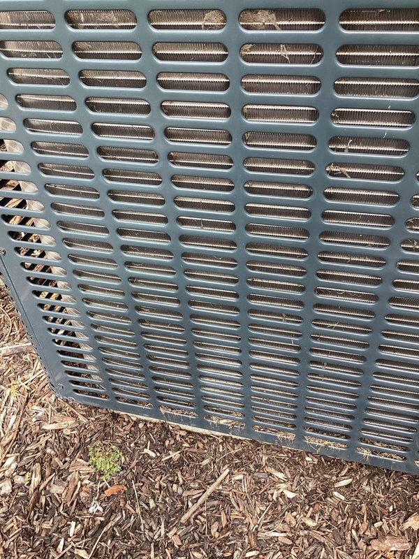 Completed planned HVAC maintenance on Guardian furnace system and outdoor air conditioning unit. Performed comprehensive inspection of indoor equipment including examination of PVC condensate drainage lines, copper refrigerant lines, and metallic ductwork connections. Verified all components were functioning properly, inspected outdoor condenser unit protective grille and surrounding area, and confirmed system operation meets manufacturer specifications. All equipment operating within normal parameters with no issues identified during maintenance visit.