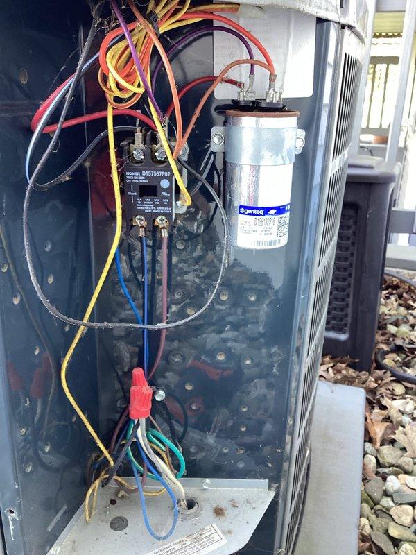 Completed scheduled air conditioning maintenance on Spacepak system. Performed comprehensive inspection of outdoor condenser unit and internal components, including capacitor, electrical connections, and Distripack control module. All components found to be operating within normal parameters, system cleaned and tested for proper operation.