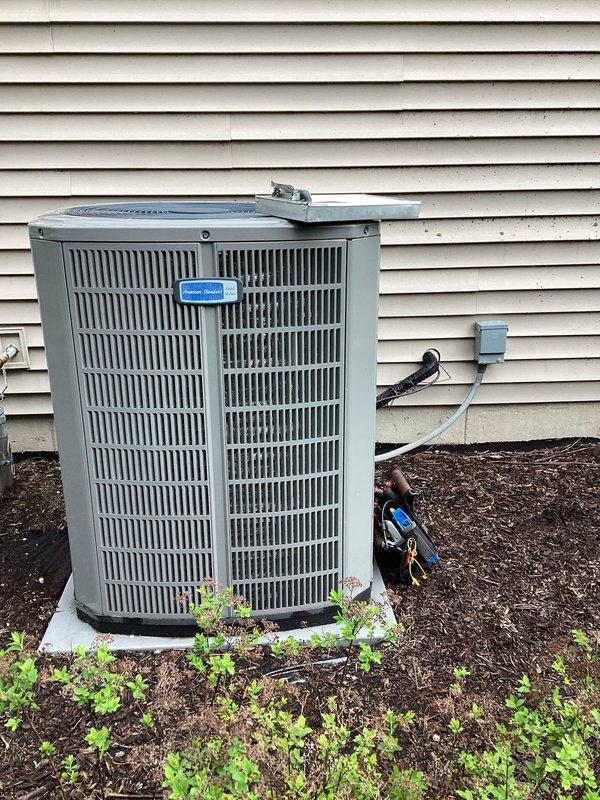 Completed scheduled air conditioning maintenance per membership agreement. Performed comprehensive inspection of outdoor condenser unit, verified proper operation of electrical components including capacitor and contactor, checked refrigerant lines and connections, and documented equipment condition with photos showing unit in good working order with minor debris accumulation around base.
