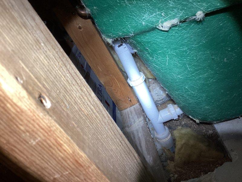 Completed scheduled HVAC maintenance and finalized leak repair from previous service visit. Inspected plumbing connections in crawl space, verified PVC piping integrity, and documented system conditions with photo documentation for service records.