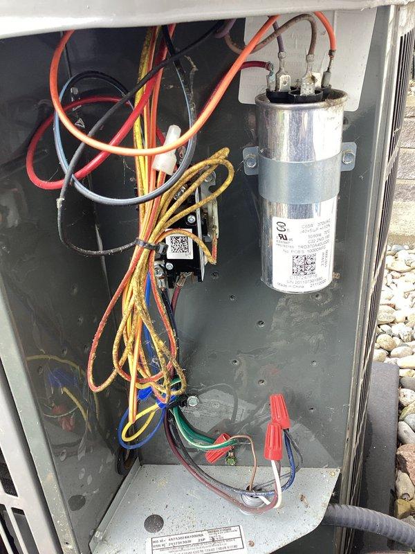 Completed scheduled air conditioning maintenance per HVAC membership agreement. Performed comprehensive inspection of outdoor condenser unit, including examination of electrical components, capacitor, and wiring connections within the electrical compartment. All components found to be in proper working condition with no immediate service needs identified.
