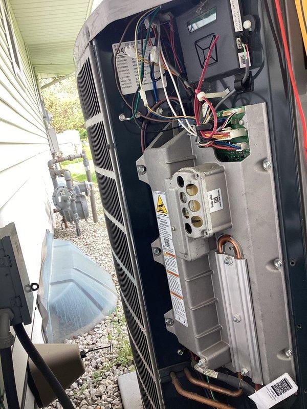 Completed comprehensive air conditioning tune-up and preventative maintenance on residential outdoor condensing unit. Performed thorough inspection of electrical components, wiring connections, compressor assembly, and refrigerant lines, verifying all systems operating within normal parameters. Unit found in good working condition with no visible signs of wear, damage, or refrigerant leaks noted during service.