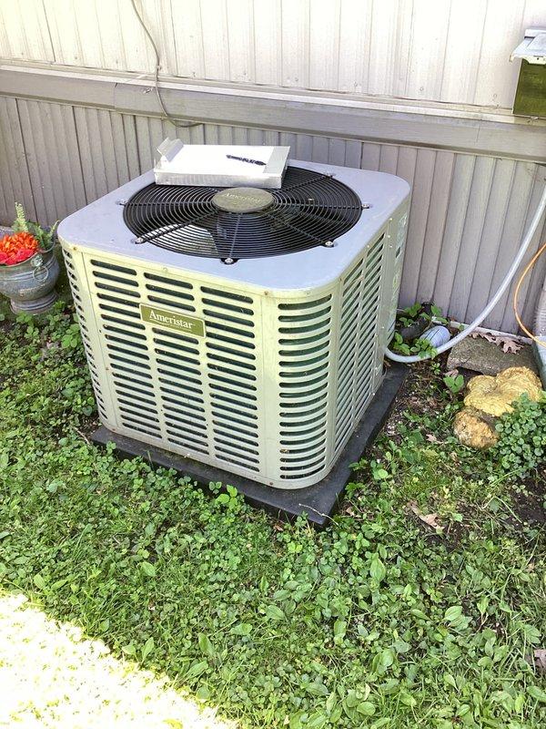 Completed scheduled air conditioning maintenance on AmeriStar condensing unit. Performed comprehensive system inspection including electrical components, capacitors, contactor, and relay assembly. All components functioning within normal parameters, unit operating efficiently.