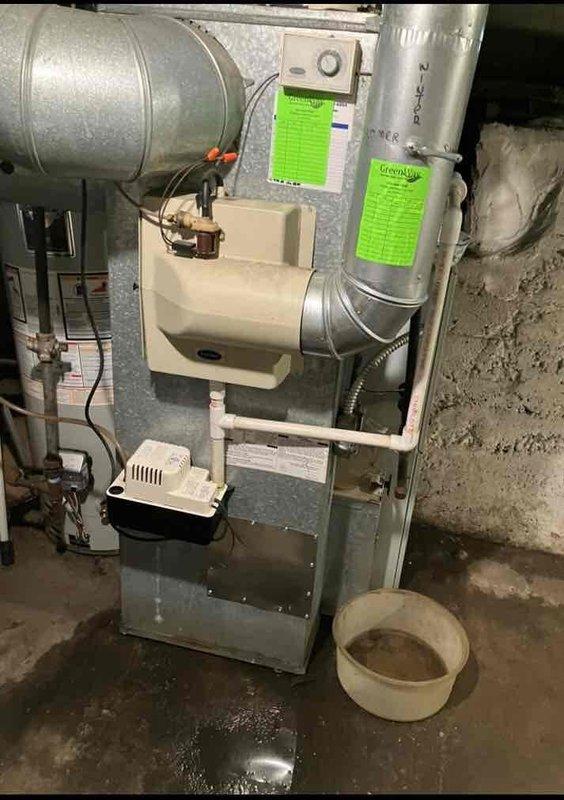Conducted comprehensive HVAC replacement estimate for a 20-year-old residential heating and cooling system experiencing performance issues. Assessed existing furnace installation in basement utility area, including current ductwork configuration, humidifier integration, and overall system condition to provide replacement recommendations for either a traditional air conditioning unit or heat pump system. Documented equipment specifications, spatial constraints, and existing infrastructure to develop appropriate replacement options with financing considerations for the homeowner.