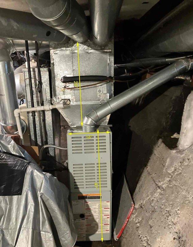 Conducted comprehensive HVAC replacement estimate for a 20-year-old residential heating and cooling system experiencing performance issues. Assessed existing furnace installation in basement utility area, including current ductwork configuration, humidifier integration, and overall system condition to provide replacement recommendations for either a traditional air conditioning unit or heat pump system. Documented equipment specifications, spatial constraints, and existing infrastructure to develop appropriate replacement options with financing considerations for the homeowner.