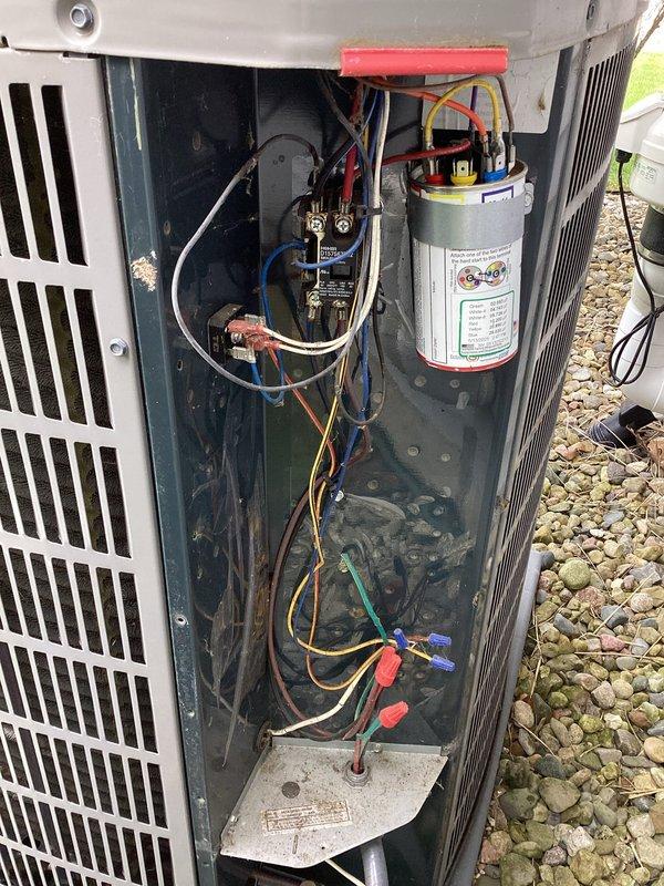 Completed scheduled air conditioning maintenance under membership plan. Performed comprehensive system inspection of outdoor condensing unit, including electrical component evaluation, capacitor testing, and verification of all wire connections and contactors. Replaced 410 filter as included in maintenance agreement. All systems operating within normal parameters upon completion.